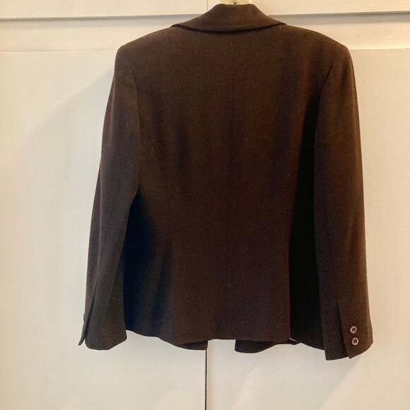 EUC Vintage Brown Express Tailleur Blazer Jacket, Petite 5/6 - Picture 6 of 10
